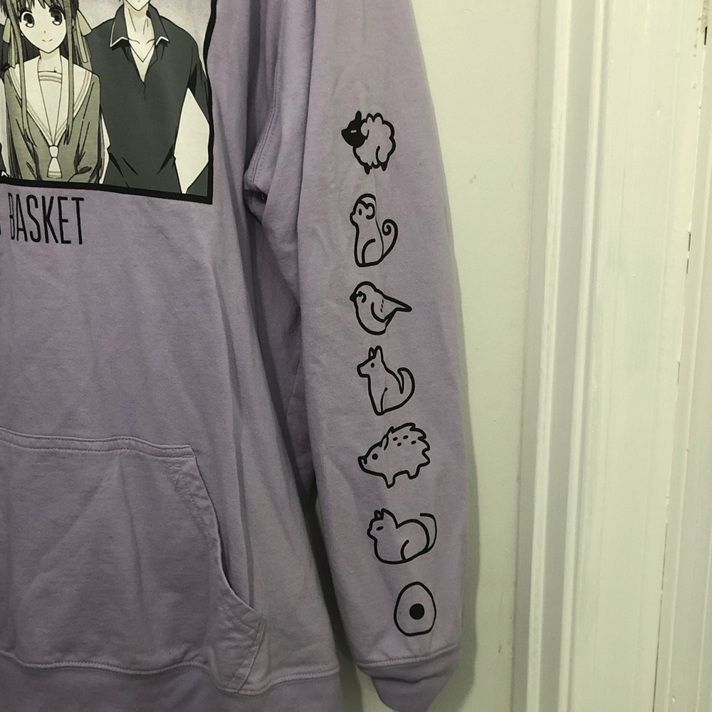 Hot Topic Lavender Fruits Basket Graphic Hoodie - Picture 5 of 10